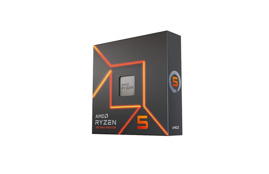 AMD Ryzen 5 7600X 6-Core, 12-Thread Unlocked Desktop Processor, Socket AM5, 5.3 GHz Max Boost