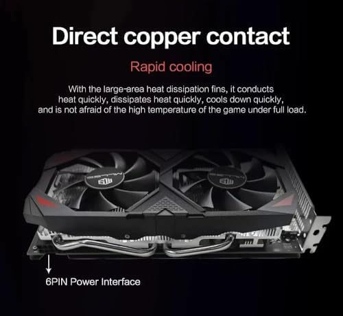 Radeon RX 590 GME Graphics Card | 8GB GDDR5, 256-Bit, PCI-E x16 | High-Performance Gaming GPU with Double Fan Cooler