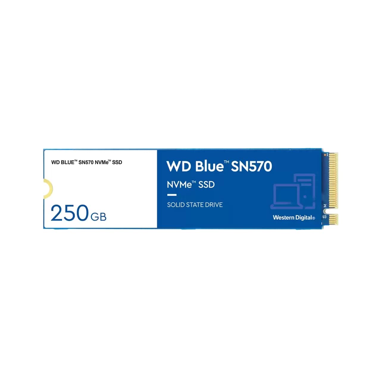 Western Digital WD Blue SN580 NVMe 1TB, Upto 4150MB/s, 5 Y Warranty, PCIe Gen 4 NVMe M.2 (2280), Internal Solid State Drive (SSD) (WDS100T3B0E)