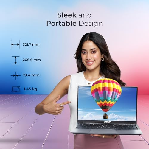 Acer Aspire 3, 13th Gen, Intel Core i5-1334U Processor Laptop with 35.56 cm (14") FHD LED-Backlit IPS Display (16GB RAM/512GB SSD/Intel Graphics/Win11Home) A324-53 Backlit Keyboard Steel Gray 1.45KG