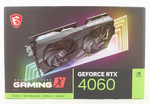 MSI Geforce RTX 4060 Ventus 2X Black 8G Oc 8Gb Gddr6 128-Bit Gaming Graphic Card, pci_e