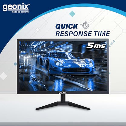 GEONIX PC Monitor (49.53 cm/19.5 Inch) | Display Output-VGA & HDMI | LED Display | Resolution 1600 x 900 | Power Consumption 21W(Max) | 3 Years Warranty