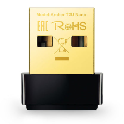 TP-Link Nano AC600 USB Wi-Fi Adapter(Archer T2U Nano)- 2.4G/5G Dual Band Wireless Network Adapter for PC Desktop Laptop, Mini Travel Size, Supports Windows 11,10, 8.1, 8, 7, XP/Mac OS 10.9-10.15