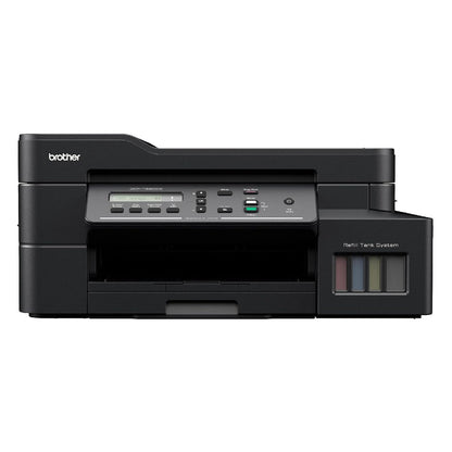 Brother Ink Tank DCP-T820DW WIFI Auto Duplex Color Multifunction Printer (Print Scan Copy), ADF, LCD, LAN, Print Up to 7.5K Pages Black & 5K in Color Each for (CMY), Extra Black Ink, Free Installation