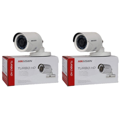 HIKVISION 2MP Eco HD 1080P Night Vision Bullet Outdoor Wired CCTV Camera for 2MP & Above DVRs, White