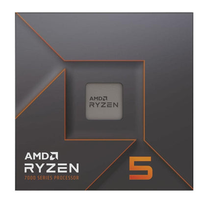 AMD Ryzen 5 7600X 6-Core, 12-Thread Unlocked Desktop Processor, Socket AM5, 5.3 GHz Max Boost