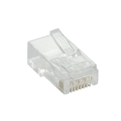 D-Link Cat 6 Rj 45 Cable Connector - Pack Of 100 Pieces,Silver