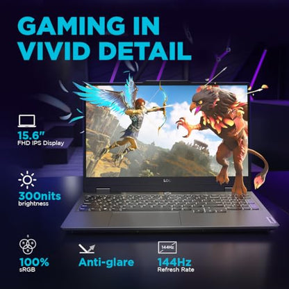 Lenovo Smartchoice LOQ AMD Ryzen 7 7435HS, NVIDIA RTX 4050-6GB, 24GB RAM, 512GB SSD, 15.6"/39.6cm, Windows 11, MS Office Home 2024, Grey, 2.4Kg, 83JC00EGIN, 100% sRGB, 3 Mon. Game Pass Gaming Laptop
