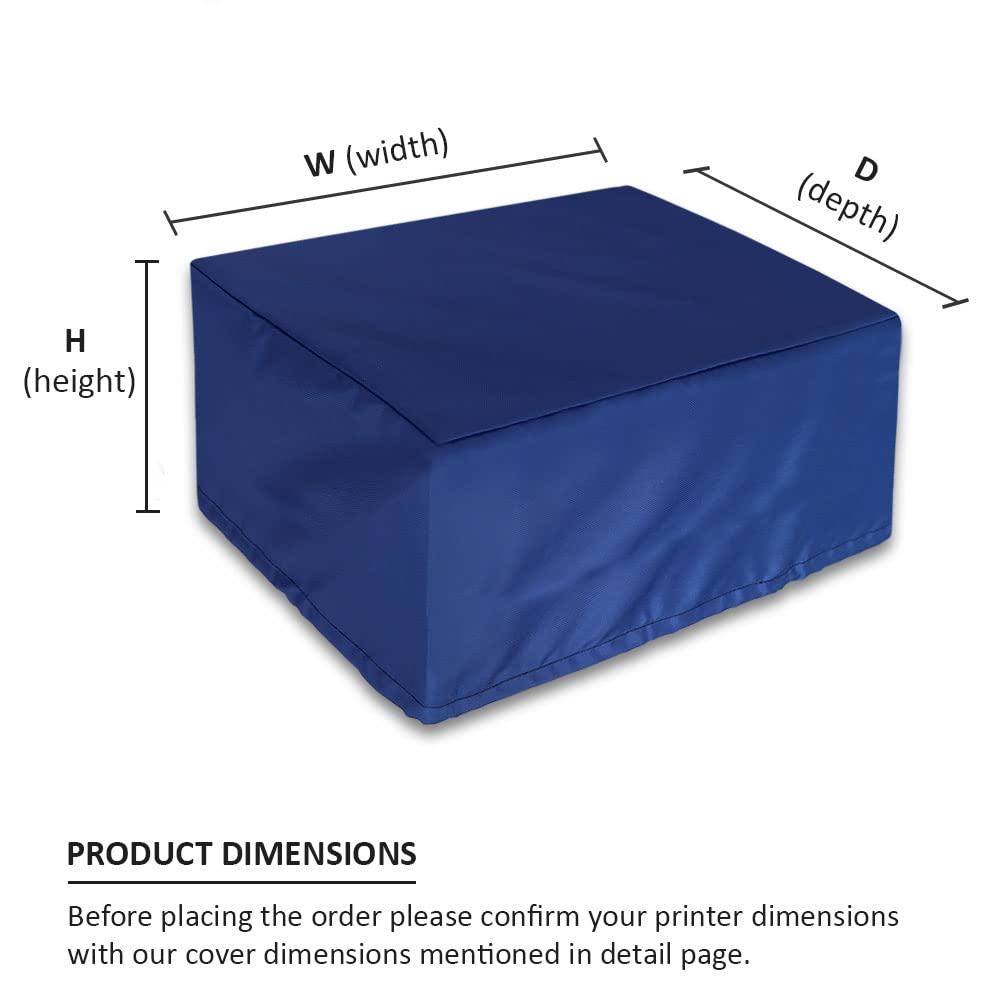 INF Nylon, PVC Dust Proof Waterproof Printer Cover For Epson Ecotank L3150 | L3151 | L3152 | L3156 (Blue)