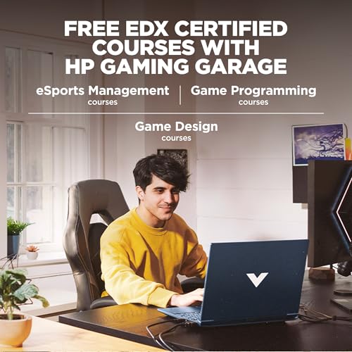 HP Victus, 12th Gen Intel Core i7-12650H,NVIDIA RTX 3050, 16GB DDR4, 512GB SSD (Win11, Office21, Blue,2.3kg) 144Hz, 9MS, IPS, 15.6-inch(39.6cm), Flicker-Free Gaming Laptop, Enhanced Cooling, fa1382TX