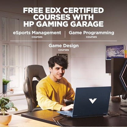 HP Victus, 12th Gen Intel Core i7-12650H,NVIDIA RTX 3050, 16GB DDR4, 512GB SSD (Win11, Office21, Blue,2.3kg) 144Hz, 9MS, IPS, 15.6-inch(39.6cm), Flicker-Free Gaming Laptop, Enhanced Cooling, fa1382TX