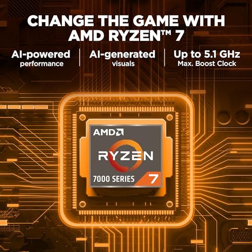 HP (Smartchoice Omen AMD Ryzen 7 7840Hs/16.1"(40.9cm) AI Gaming Laptop 7Ms Response Time(8gb RTX 4060/16GB DDR5/SSD,1TB) FHD,IPS,165Hz,300Nits(win11,Black,2.32kg),Xd0020Ax