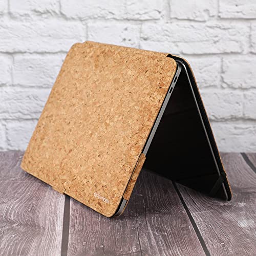 Enthopia Laptop Folio Case Compatible for HP Laptops - Vegan Leather - (HP ProBook 430 G8 Notebook PC, Plain Cork)