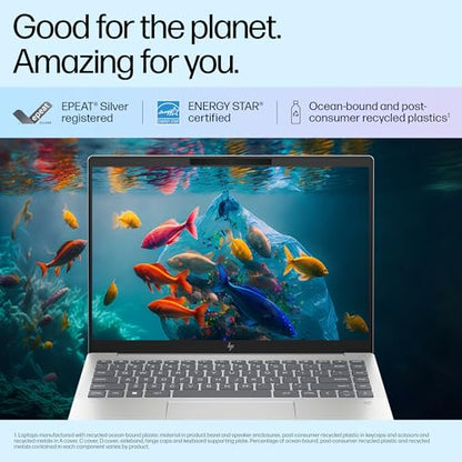 HP Pavilion Plus, 13th Gen Intel Core i5-1335U Laptop (16GB DDR5, 512GB SSD) IPS WUXGA Anti-Glare, 14"/35.6cm, Win 11, Office 21, Silver, 1.44kg, Intel Iris Xe Graphics, 5MP IR Camera, ew0116TU