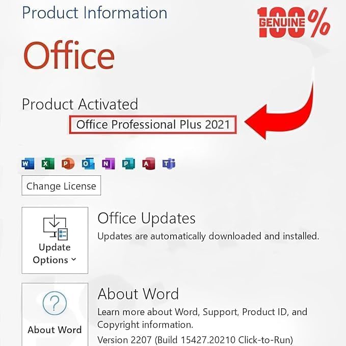 MS Professional Plus 2021 & Win 10/11 Professional COMBO PACK (Quick Delivery) (1 User, Lifetime Validity) Retail License - 32/64 Bit | 2025 Updated Edition | Unlimited Reinstallations and Regular Updates
