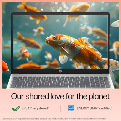 HP 15, 13th Gen Intel Core i5-1334U Laptop (8GB RAM, 512GB SSD), Anti-Glare, 15.6"/39.6cm, FHD, Win 11, MS Office 2021, Silver, 1.59Kg, Intel UHD Graphics, FHD Camera, Backlit KB, fd0220TU