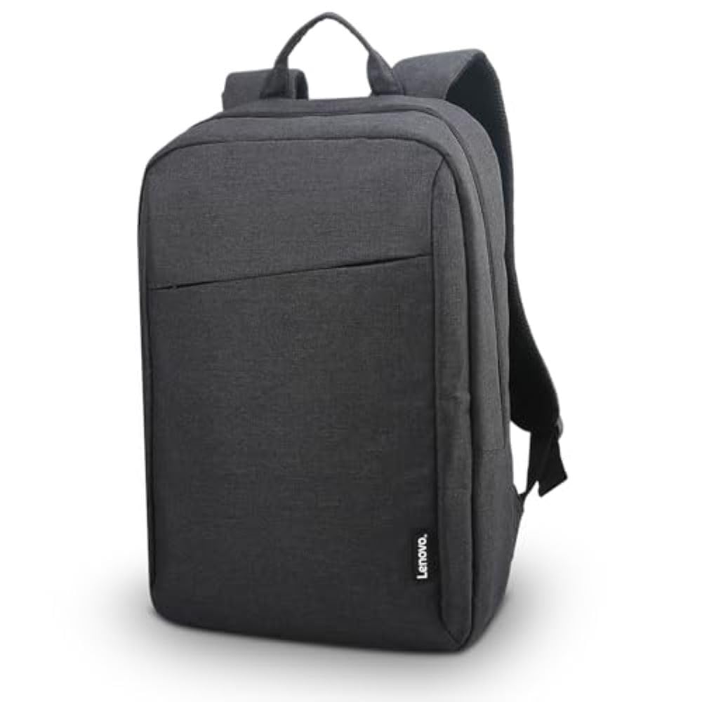 Lenovo 15.6" Casual Backpack B210, Durable and Water- Repellent Fabric, School & Office Use, Padded Laptop Compartment, Adjustable Shoulder Straps,1 Year Warranty, Black