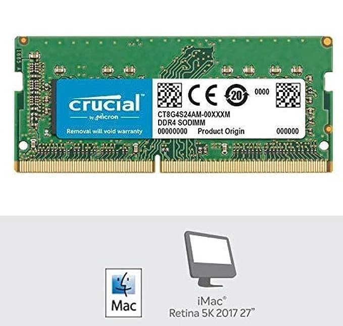 Crucial Basics 8GB DDR4 1.2v 2666Mhz CL19 SODIMM RAM Memory Module for Laptops and Notebooks, Green