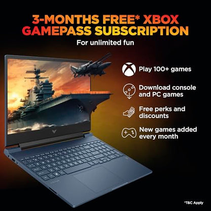 HP Victus, AMD Ryzen 9-8945HS, 8GB NVIDIA GeForce RTX 4060 AI Gaming Laptop (16GB RAM, 1TB SSD), 144Hz, IPS, 15.6"/39.6cm, FHD, Win 11, MS Office 2024, Blue, 2.29Kg, Backlit KB, fb3025AX