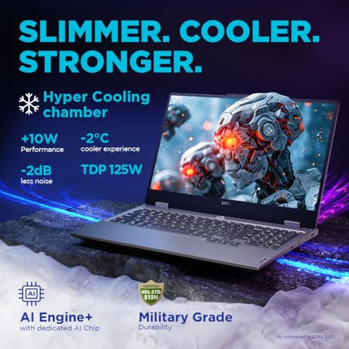 Lenovo Smartchoice LOQ AMD Ryzen 7 7435HS, NVIDIA RTX 4050-6GB, 24GB RAM, 512GB SSD, 15.6"/39.6cm, Windows 11, MS Office Home 2024, Grey, 2.4Kg, 83JC00EGIN, 100% sRGB, 3 Mon. Game Pass Gaming Laptop