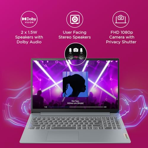 Lenovo IdeaPad Slim 3, 12th Gen Intel Core i5-12450H (16GB LPDDR5, 512GB SSD), Anti-glare, FHD 15.6"(39.6cm), Win 11, Office Home