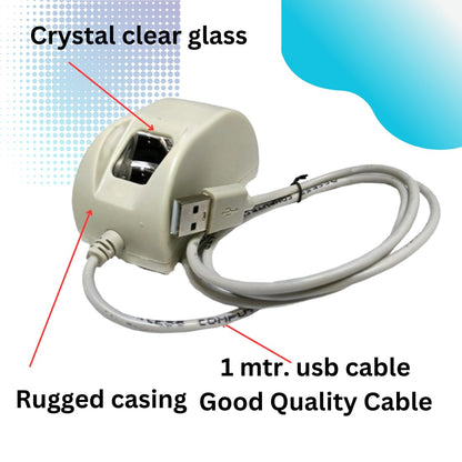 FM220U L1 UIDAI Certified USB Optical Biometric Scanner with 1YEAR RD Service