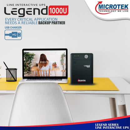 Microtek UPS Legend 1000VA, Black