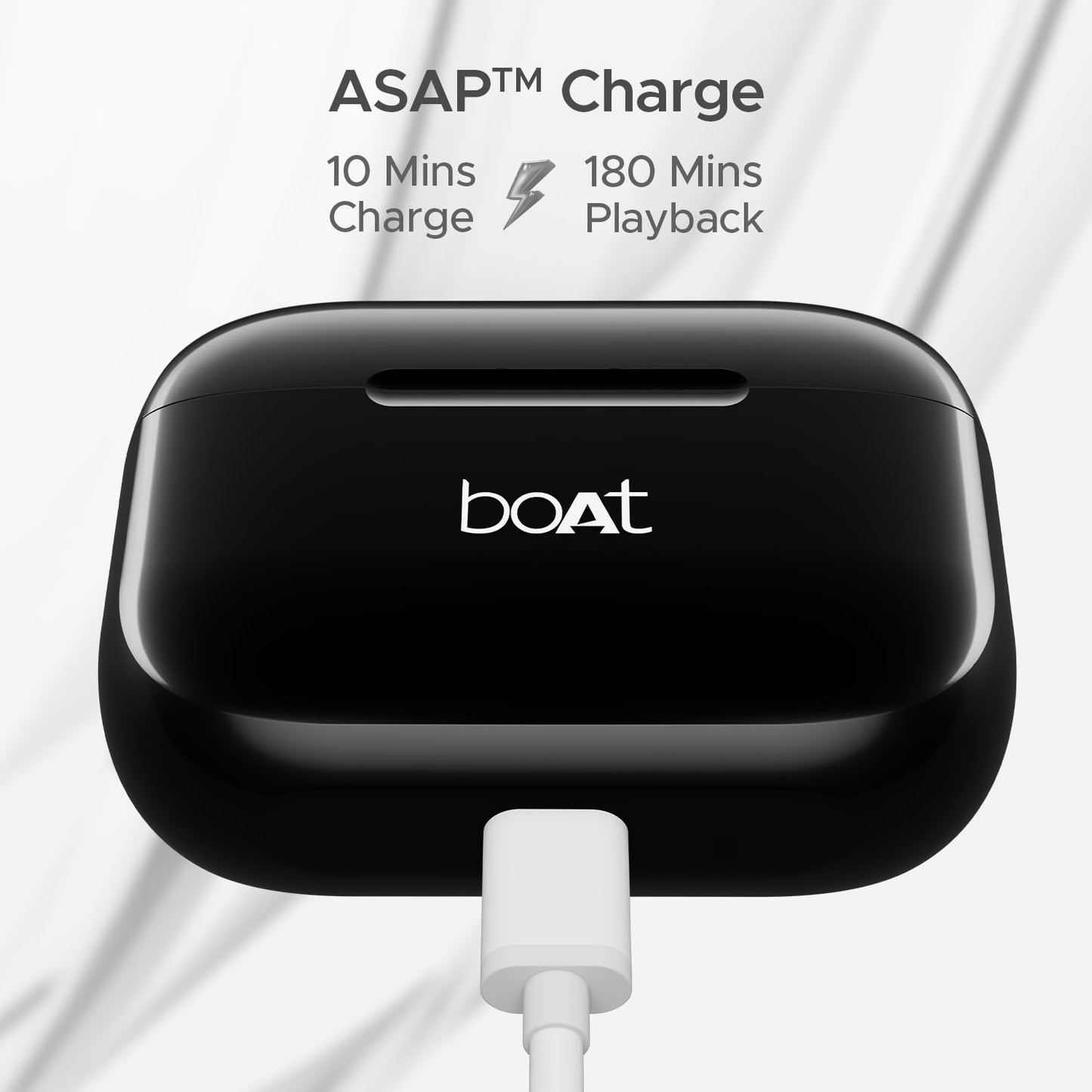 Boat Airdopes 163 in Ear Wireless Earbuds with 40 HRS Battery, Fast Charge (Active Black)