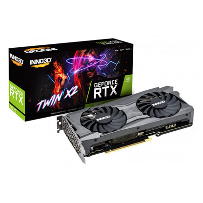 INNO3D Nvidia Geforce RTX 3050 6Gb Twin X2 Gddr6 96-Bit Pci-E 4.0 Integrated Gaming Graphics Card - N30502-06D6-1711Va60