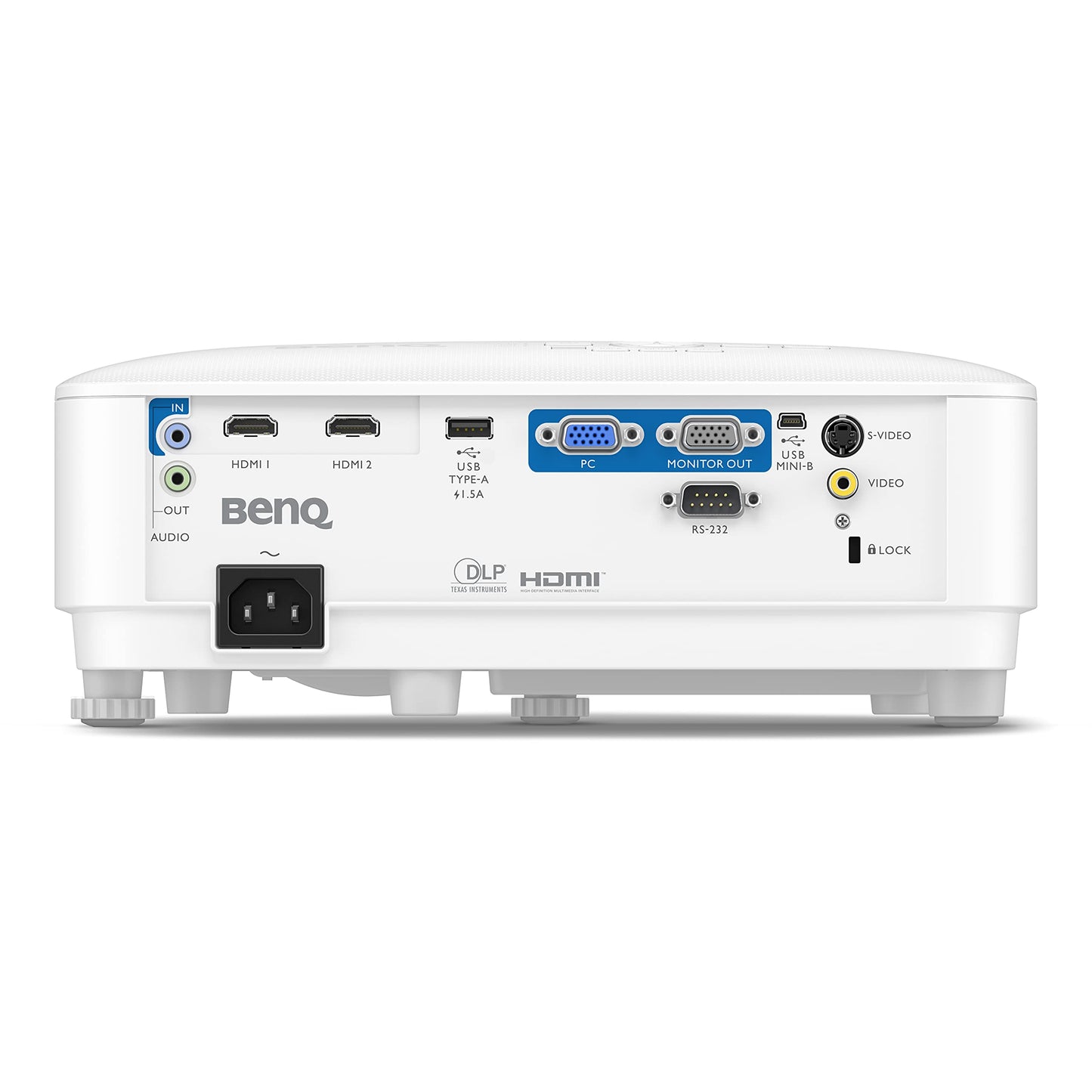 BenQ MX560 XGA Business & Education Projector, DLP, 4000 Lumens High Brightness, 20000:1 High Contrast Ratio, Dual HDMI, USB-A, Upto 15000 Hrs Extra-Long Lamp Life, 10 W Speaker, 3D Capable, White