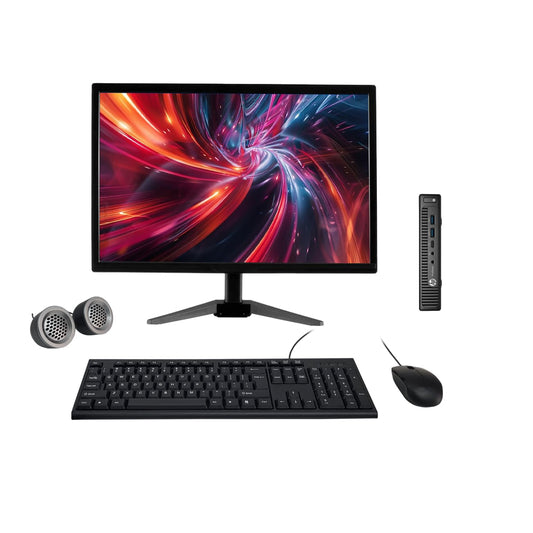 (Refurbished) HP ProDesk 600 G2 19" HD All-in-One Desktop Computer Set (Intel Core i5 6th Gen| 8 GB DDR4 RAM| 512 GB SSD| 19" HD LED Monitor| KB & Mouse| Speakers| WiFi| Windows 11 Pro| MS Office)