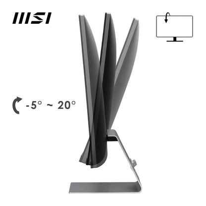 MSI Modern MD271UL 27 Inch 4K Uhd Professional Productivity Monitor 3840 x 2160 IPS Panel, Eye-Friendly Screen, 99% DCI-P3/139% SRGB Colour Gamut - 2X HDMI 2.0b, DP 1.2a, USB Type-C (65W PD), Silver