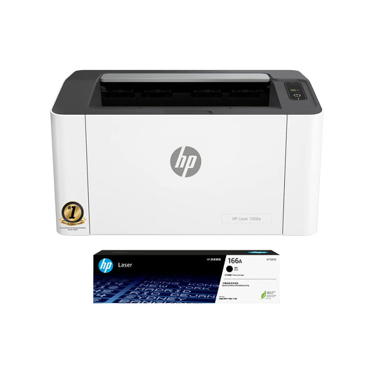 HP Laser 1008A Wired Monochrome Laser Printers,Single Function,Print,Hi-Speed USB 2.0,Up to 21 Ppm,150-Sheet Input Tray,100-Sheet Output Tray,10,000-Page Duty Cycle,1-Year Warranty,Black&White,714Z8A