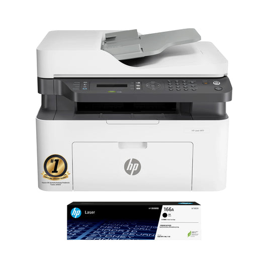 HP Laser MFP 1188Fnw, Wireless, Print, Copy, Scan, Fax, Monochrome Laser Printers, 40-Sheet Adf, Hi-Speed USB 2.0, Ethernet, Up to 21 Ppm, 150-Sheet Input Tray, 100-Sheet Output Tray, Black and White