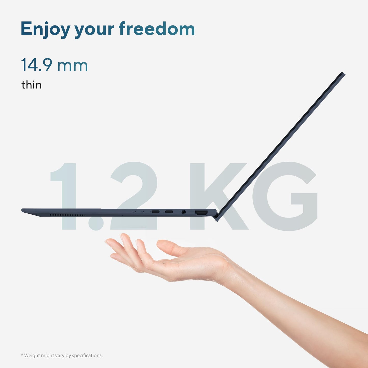 ASUS Zenbook 14,Intel Core Ultra 7 (Series 2),Thin & Light(Intel Arc iGPU/32GB/1TB/3K OLED Touch screen/14/120Hz/Windows 11/M365 Basic (1Year)*/Office Home 2024/Ponder Blue/1.28 kg) UX3405CA-PZ163WS