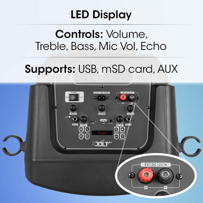 Zebronics JOLT Plus 100 Watts Trolley DJ Speaker