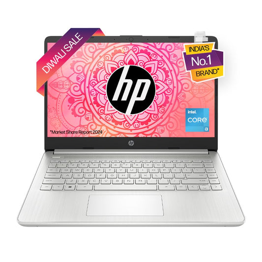 HP 14s Core i3 12th Gen (8GB RAM/512GB SSD/FHD/Windows 11/MS Office 21/14” (35.6cm)/Silver/1.46kg) dy5008TU Laptop