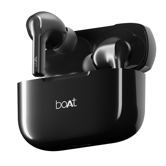 Boat Airdopes 163 in Ear Wireless Earbuds with 40 HRS Battery, Fast Charge (Active Black)