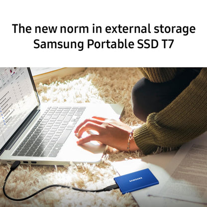 Samsung T7 1TB Up to 1,050MB/s USB 3.2 Gen 2 (10Gbps, Type-C) External Solid State Drive (Portable SSD) Grey(MU-PC1T0T)