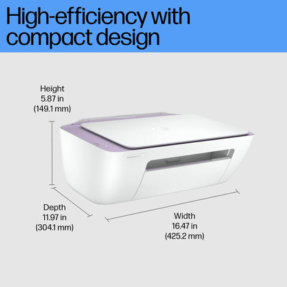 HP Deskjet 2331 Colour Printer, Scanner and Copier for Home/Small Office, Compact Size, Reliable, Easy Set-Up Through Smart App On Your Pc Connected Through USB, Ideal for Home.