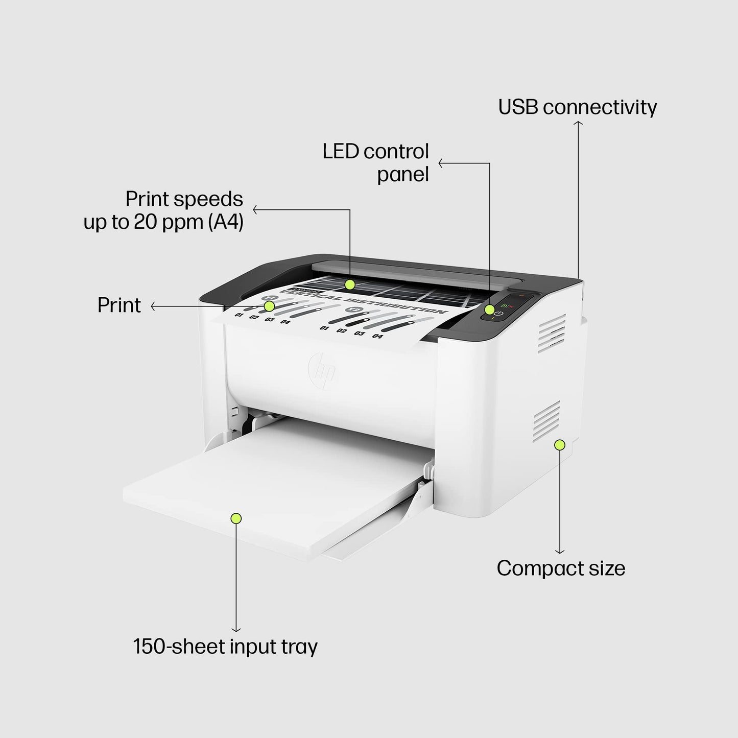 HP Laser 1008a Printer Single Function
