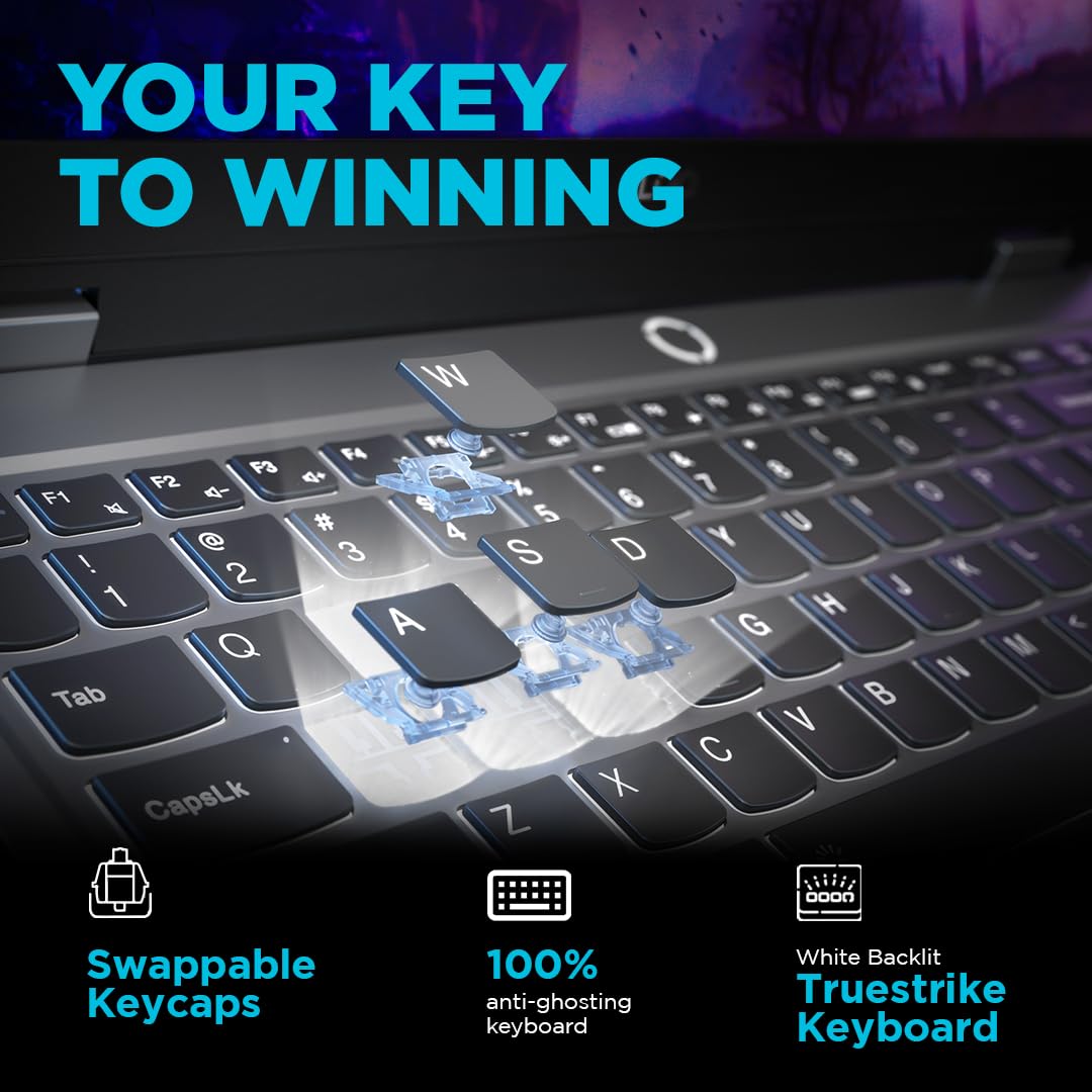 Lenovo Smartchoice LOQ AMD Ryzen 7 7435HS, NVIDIA RTX 4050-6GB, 24GB RAM, 512GB SSD, 15.6"/39.6cm, Windows 11, MS Office Home 2024, Grey, 2.4Kg, 83JC00EGIN, 100% sRGB, 3 Mon. Game Pass Gaming Laptop