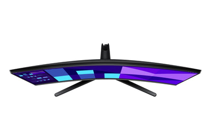 Samsung 27" (68.6 cm) S3 1800R Curved Monitor|FHD 1920 x 1080|100 Hz|4 ms|Ports-HDMI,VGA|Game Mode|Eye Saver Mode|LS27D390GAWXXL||Wall Mountable|Black