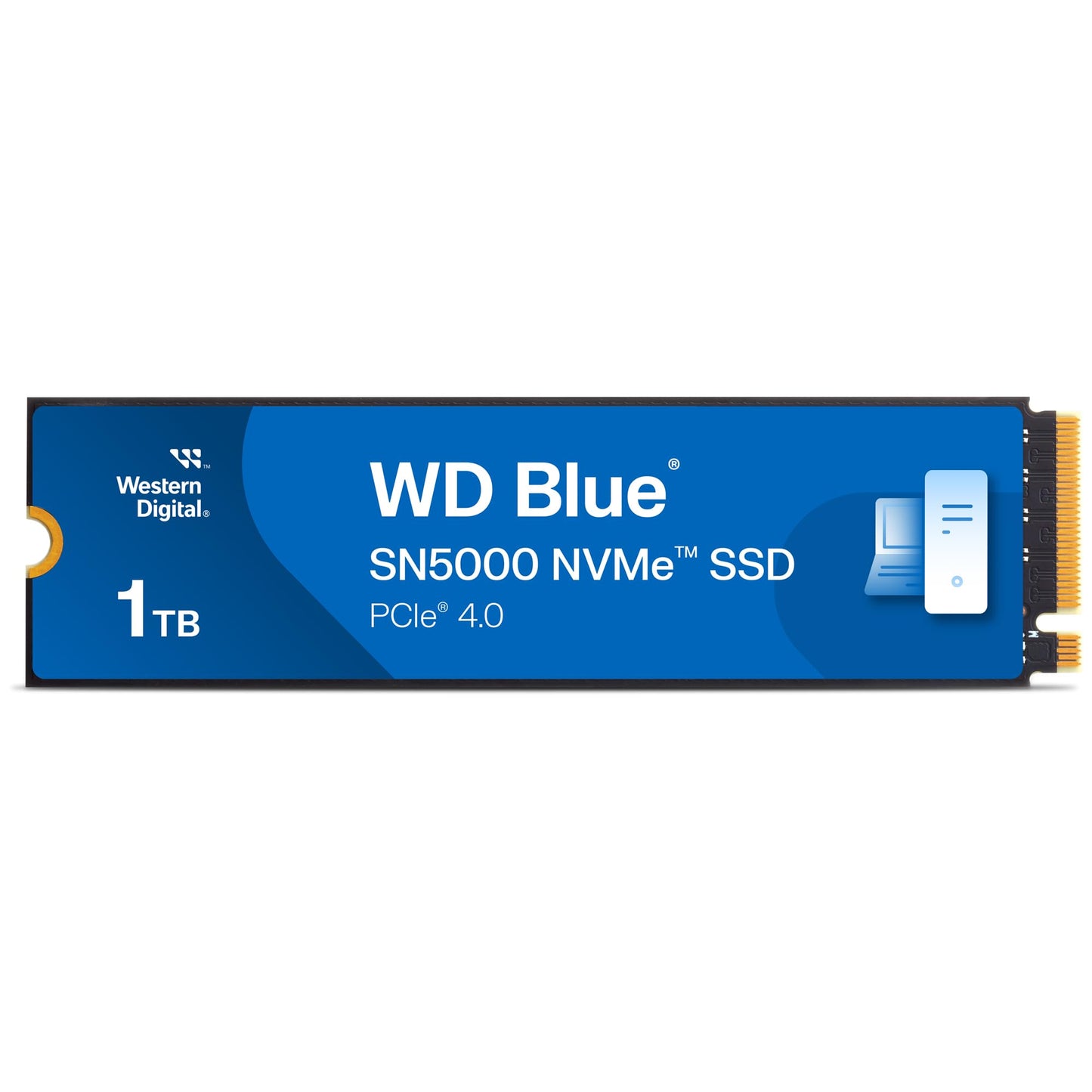 Western Digital WD Blue SN580 NVMe 1TB, Upto 4150MB/s, 5 Y Warranty, PCIe Gen 4 NVMe M.2 (2280), Internal Solid State Drive (SSD) (WDS100T3B0E)