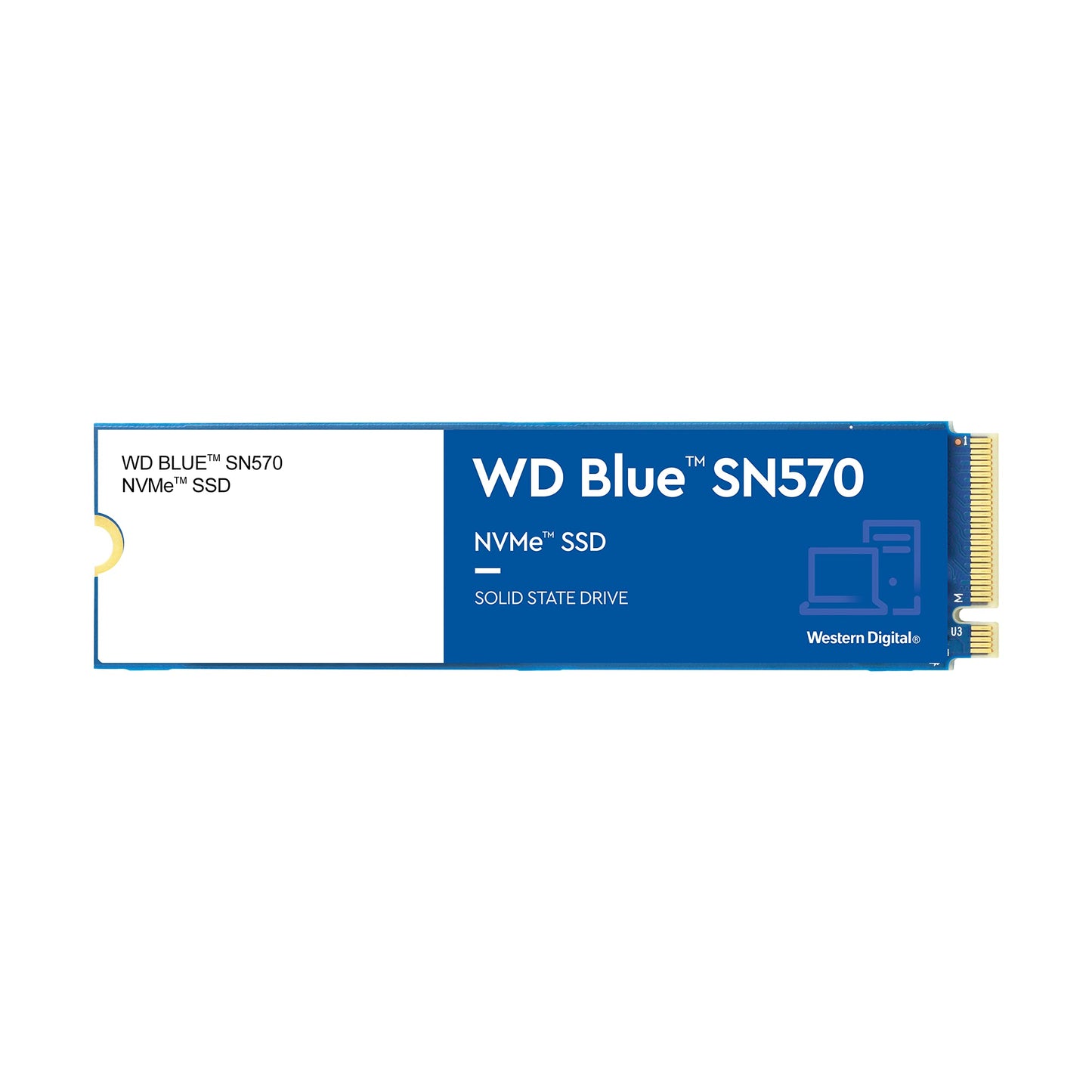 Western Digital WD Blue SN580 NVMe 1TB, Upto 4150MB/s, 5 Y Warranty, PCIe Gen 4 NVMe M.2 (2280), Internal Solid State Drive (SSD) (WDS100T3B0E)