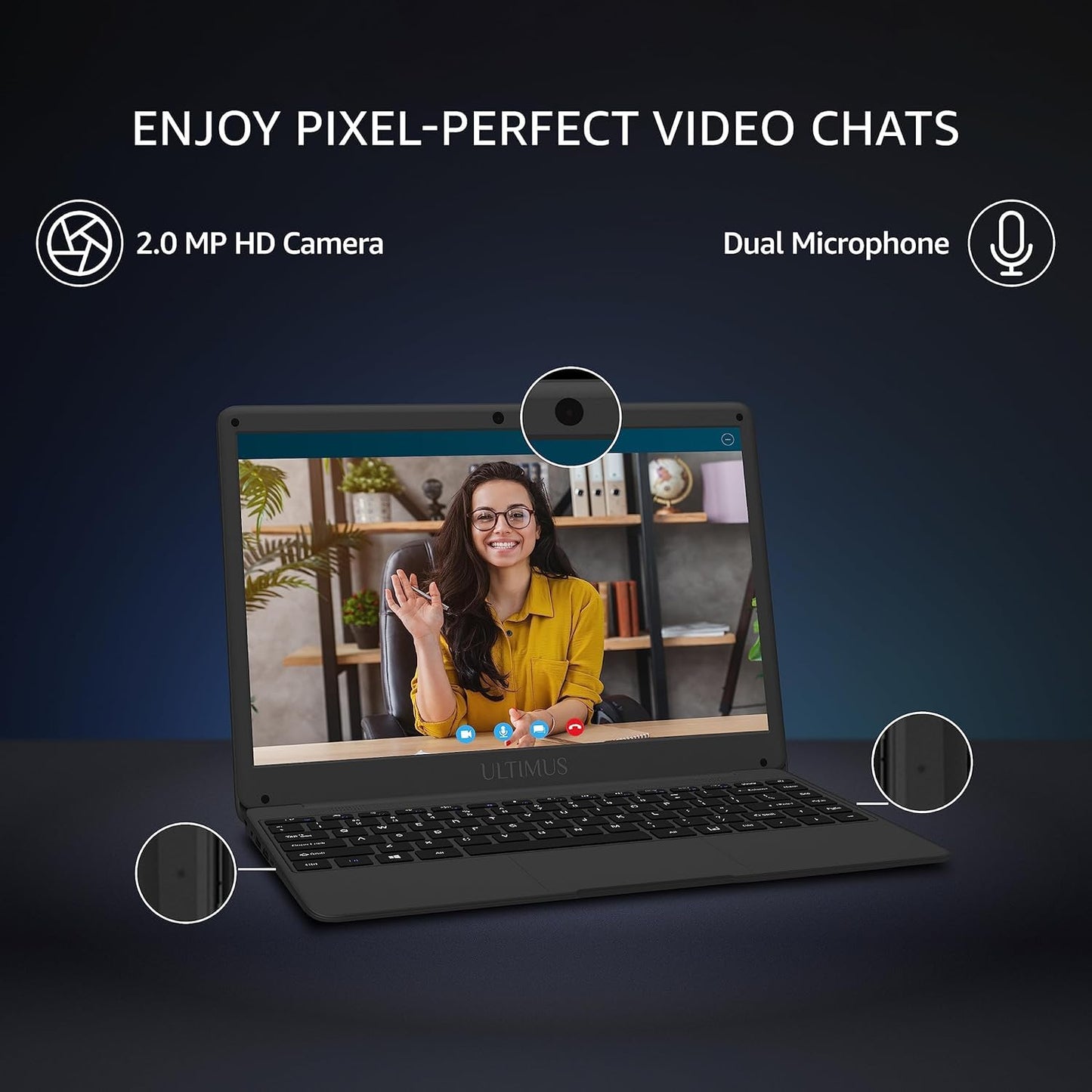 FUTOPIA ULTIMUS Elite 10th Gen Intel core i5 8 GB RAM/ 512GB SSD, 14.1-inch (35.8 cm) FHD IPS Display Type-C Port Win 11 Home Black 1.30 Kg RJ45 Port Thin & Light NU14U3INF56BN-MB