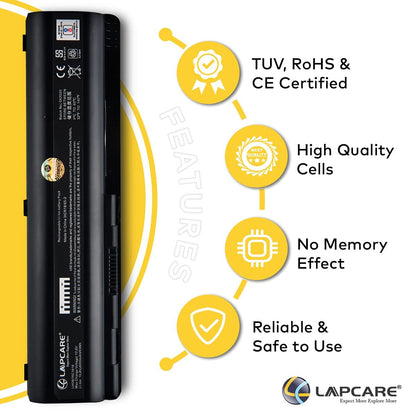 Lapcare Compatible Laptop Battery for Hp Compaq Cq40, Cq45, Cq50, Cq50Z, Cq60, Cq70 Series (Black)