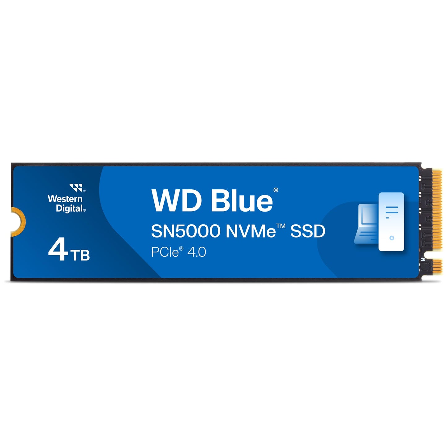 Western Digital WD Blue SN580 NVMe 1TB, Upto 4150MB/s, 5 Y Warranty, PCIe Gen 4 NVMe M.2 (2280), Internal Solid State Drive (SSD) (WDS100T3B0E)