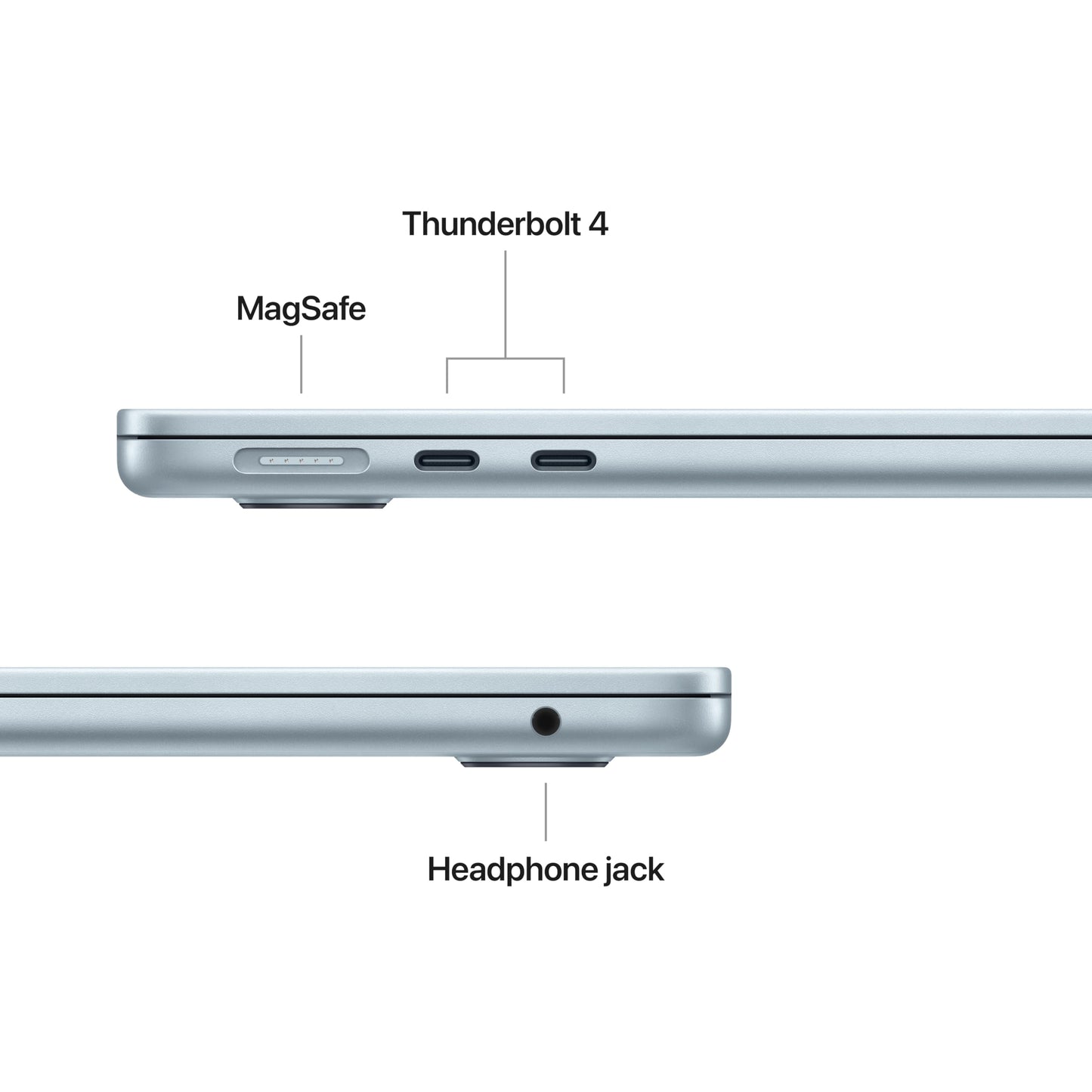 Apple 2025 MacBook Air (13-inch, Apple M4 chip with 10-core CPU and 8-core GPU, 16GB Unified Memory, 256GB) - Sky Blue