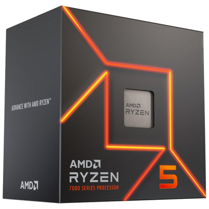 AMD 7000 Series Ryzen 5 7600 Desktop Processor 6 cores 12 Threads 38 MB Cache 3.8 GHz Upto 5.1 GHz AM5 Socket (100-100001015BOX) Socket AM5